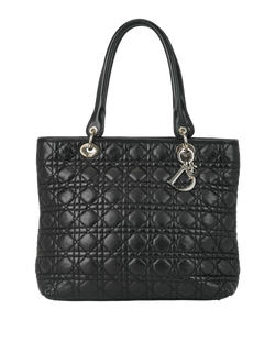Cannage Panarea Tote, Leather, Black, RU0019, 2*